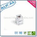 china factory low price new design hot sell amp male female gold plate rj45 connector